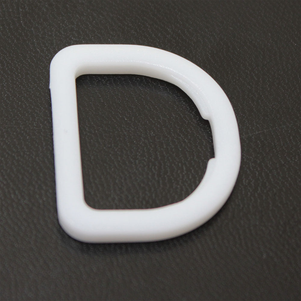 1" White D-Ring