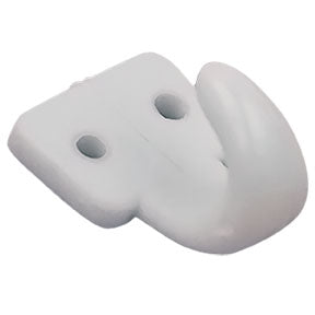 2 Hole Lash Hook - White