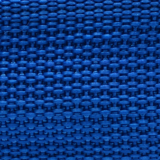 General purpose webbing for garment and bag applications. Polypropylene webbing has a softer hand but less strength than Nylon webbings., Product for indoor use only.