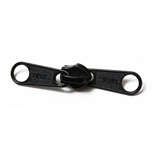 #8 Non-Locking 2-Tab Coil Zipper Slider - Black