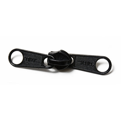 #8 Non-Locking 2-Tab Coil Zipper Slider - Black