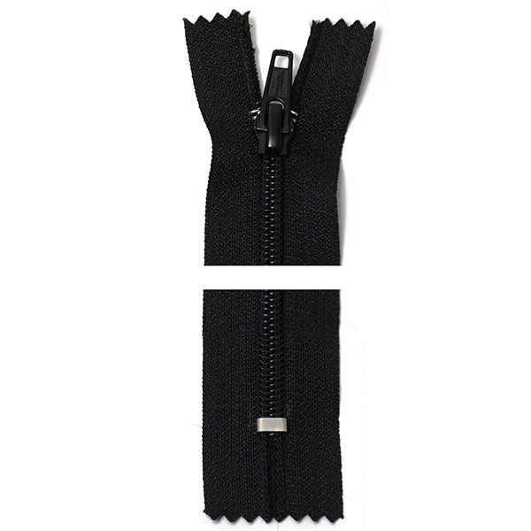 These closed end zippers were designed with garment and bag pockets in mind.