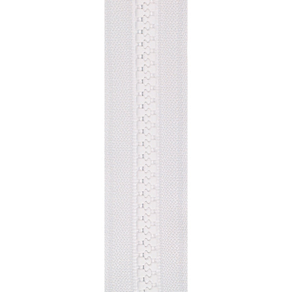 #5 YKK Vislon Zipper Chain - White