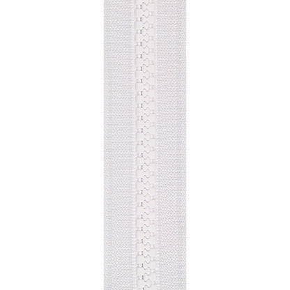 #5 YKK Vislon Zipper Chain - White