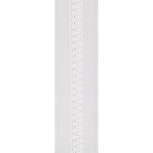 #5 YKK Vislon Zipper Chain - White