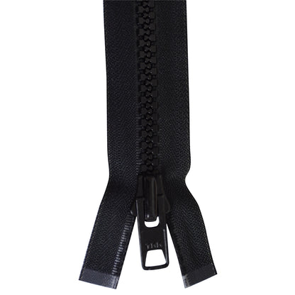 Used in marine convertible tops and tenting applications. Also useful for garment and sport bags. Zippers are available in both locking slider style (great for windy conditions) and non locking slider  style.